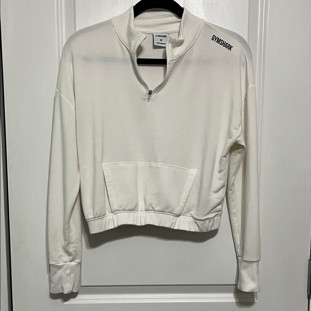 Gymshark Cropped Quarter Zip Pullover Sz Medium